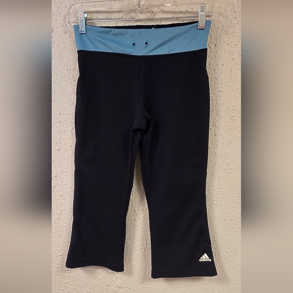 Adidas Navy and Blue Leggings for Active Comfort
